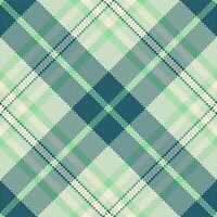 Tartan check pattern of fabric seamless vector with a background plaid textile texture.