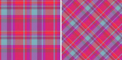 Seamless vector pattern of fabric texture check with a background tartan textile plaid.