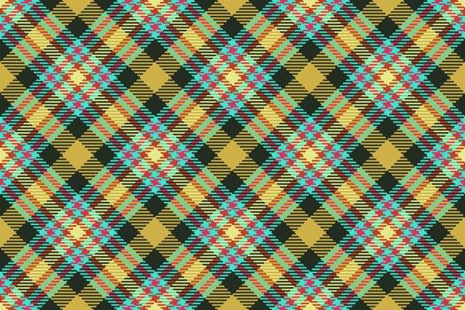 Seamless plaid fabric of textile tartan vector with a texture background check pattern.