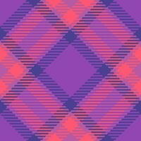 Plaid tartan check of vector fabric textile with a texture seamless background pattern.