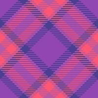 Plaid tartan check of vector fabric textile with a texture seamless background pattern.