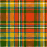 Background plaid pattern of fabric tartan check with a seamless texture vector textile.