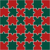 Christmas jigsaw pattern. jigsaw line pattern. jigsaw seamless pattern. Decorative elements, clothing, paper wrapping, bathroom tiles, wall tiles, backdrop, background. vector