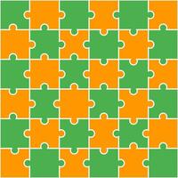 St. Patrick's day jigsaw pattern. jigsaw line pattern. jigsaw seamless pattern. Decorative elements, clothing, paper wrapping, bathroom tiles, wall tiles, backdrop, background. vector