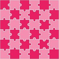 Pink jigsaw pattern. jigsaw line pattern. jigsaw seamless pattern. Decorative elements, clothing, paper wrapping, bathroom tiles, wall tiles, backdrop, background. vector