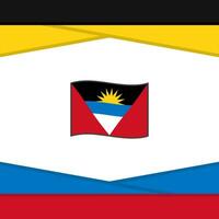 Antigua And Barbuda Flag Abstract Background Design Template. Antigua And Barbuda Independence Day Banner Social Media Post. Antigua And Barbuda Vector