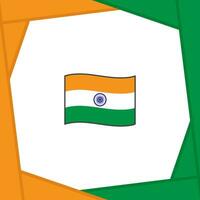 India Flag Abstract Background Design Template. India Independence Day Banner Social Media Post. India Banner vector