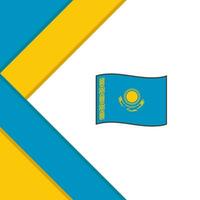 Kazakhstan Flag Abstract Background Design Template. Kazakhstan Independence Day Banner Social Media Post. Kazakhstan Background vector