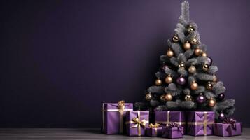 christmas tree with gifts photo