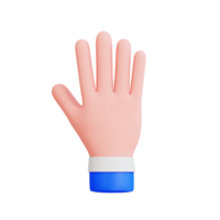 hand- gebaar vol 2 3d icoon png