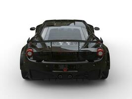 Black sports car - back view photo