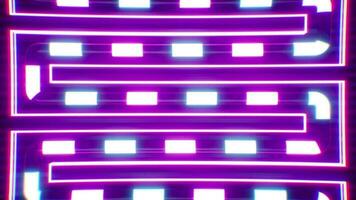 Glowing neon light pipe dj visual art background video