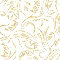 Cereals seamless pattern. Vector sketch, seeds