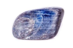 Macro mineral stone sapphire on white background photo