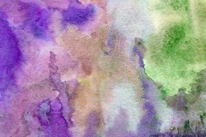 Purple green watercolor background texture photo
