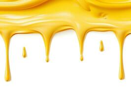 Melted cheese border generative ai photo