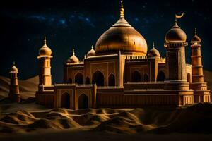 the taj mahal is a famous mosque in india. AI-Generated photo