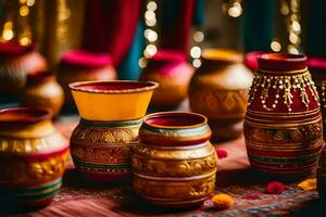 indian wedding decor ideas. AI-Generated photo