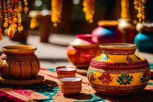 indian wedding decor ideas. AI-Generated photo
