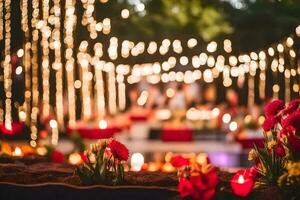 indian wedding decor ideas. AI-Generated photo