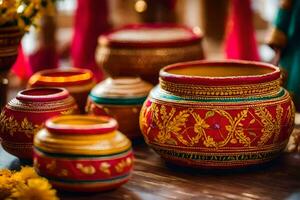 indian wedding decor ideas. AI-Generated photo