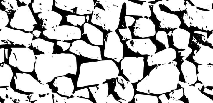 Rustic cracked vector texture with many cracks and scratches. Abstract background. Broken and damaged surface. Aged backdrop. Vector graphic illustration with transparent white.