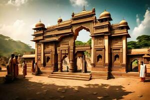 el arquitectura de India. generado por ai foto