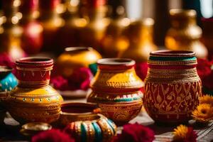 indian wedding decor ideas. AI-Generated photo