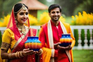 indian wedding traditions. AI-Generated photo
