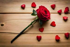 the rose is the symbol of love and romance. AI-Generated photo