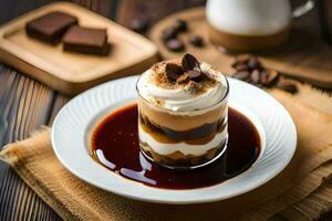 the best coffee desserts in the world. AI-Generated photo