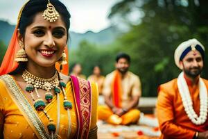 indian wedding in mumbai. AI-Generated photo