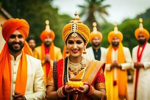 indian wedding in mumbai. AI-Generated photo