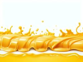 Melted cheese border generative ai photo