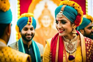 indian wedding in delhi. AI-Generated photo