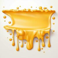 Melted cheese border generative ai photo