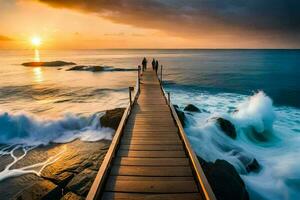 the ocean is a beautiful place to be. AI-Generated photo