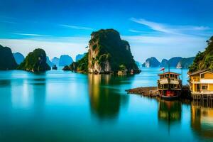 halong bay, vietnam. AI-Generated photo