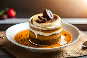 the best coffee desserts in the world. AI-Generated photo