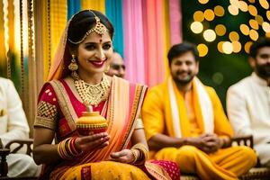 indian wedding in bangalore. AI-Generated photo