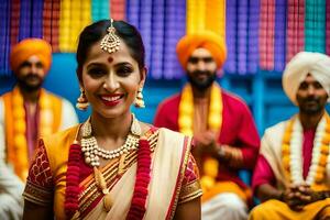 indian wedding photography in london. AI-Generated photo