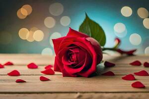 the rose is the symbol of love and romance. AI-Generated photo