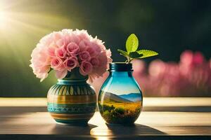 photo wallpaper flowers, the sun, the flowers, the sun, the flowers, the sun,. AI-Generated