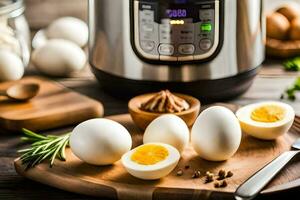 instant pot egg recipe. AI-Generated photo