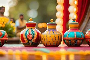 indian wedding decor ideas. AI-Generated photo