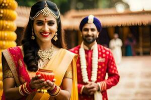 indian wedding in delhi. AI-Generated photo