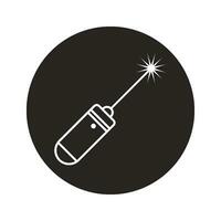 Laser pointer icon vector