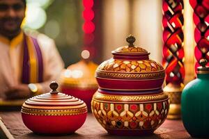indian wedding decor ideas. AI-Generated photo