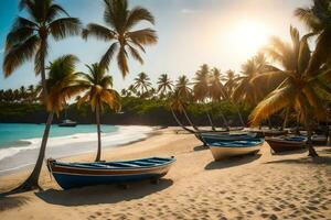 el playa en dominicana generado por ai foto