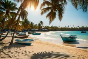 el playa en dominicana generado por ai foto